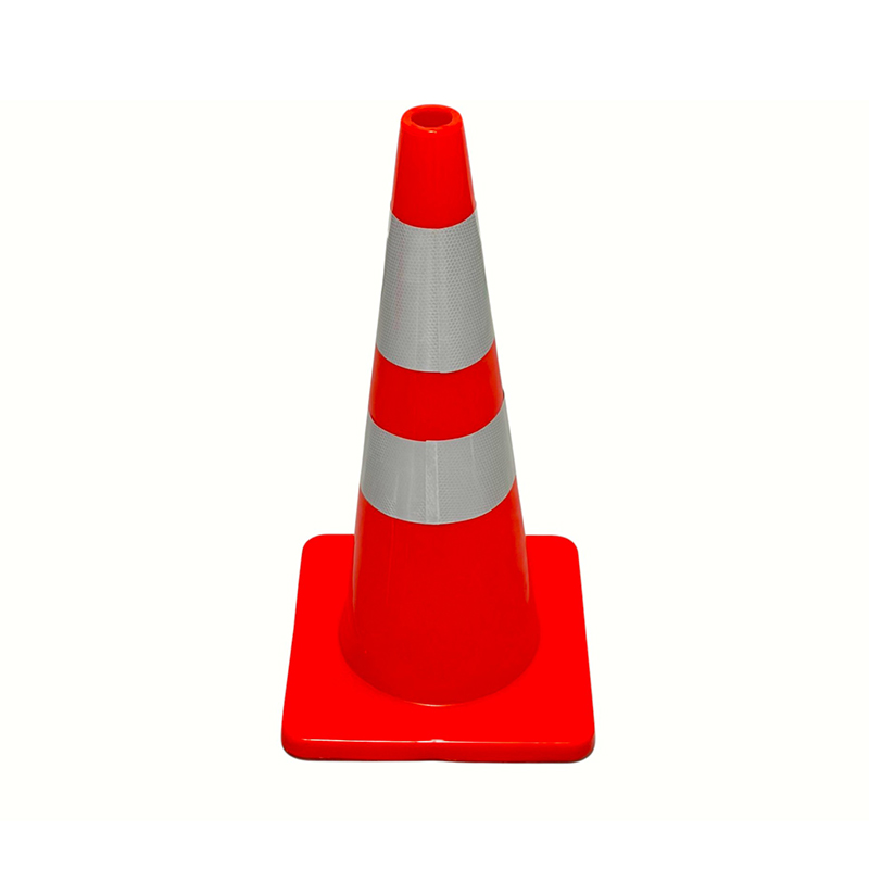 Stożek bezpieczeństwa ruchu drogowego z PVC o wysokiej elastyczności z opcjonalną obciążoną gumową podstawą do kontroli drogi w każdych warunkach pogodowych i izolowania zagrożeń