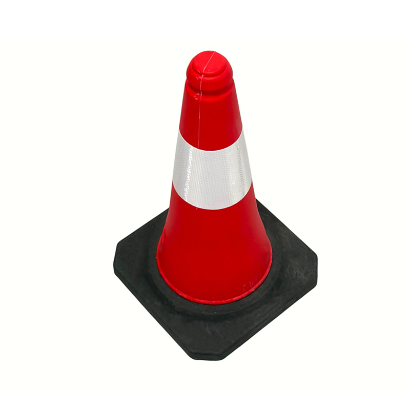Odblaskowy stożek bezpieczeństwa ruchu drogowego o średnicy 50/75/100 cm z PE do zarządzania drogami Odblaskowy stożek bezpieczeństwa ruchu drogowego o średnicy 50/75/100 cm z PE do zarządzania drogami