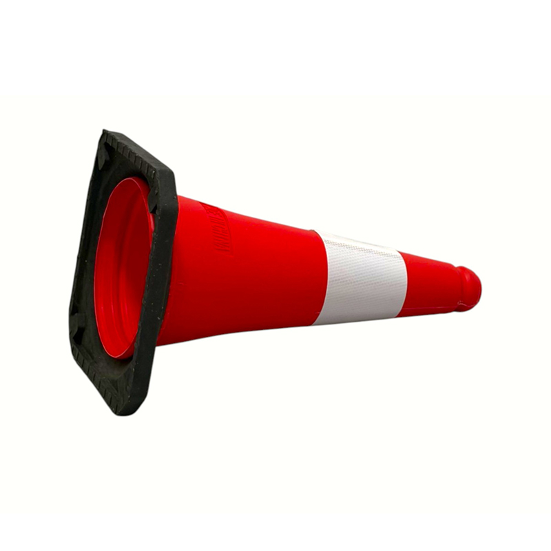 Odblaskowy stożek bezpieczeństwa ruchu drogowego o średnicy 50/75/100 cm z PE do zarządzania drogami Odblaskowy stożek bezpieczeństwa ruchu drogowego o średnicy 50/75/100 cm z PE do zarządzania drogami