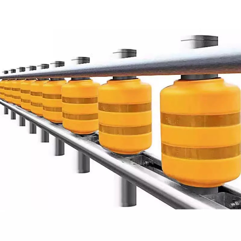Absorbująca energię bariera rolkowa autostradowa do ostrych zakrętów