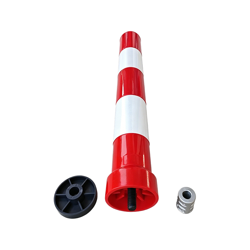 Wytrzymałe, zdejmowane słupki ostrzegawcze z TPU z gwintowaną podstawą do szybkiego zwalniania