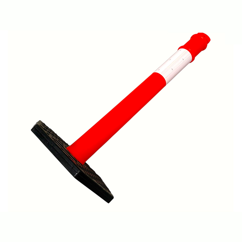 Wytrzymały słupek ostrzegawczy o ruchu drogowym z górnym uchwytem Wytrzymały słupek ostrzegawczy o ruchu drogowym z górnym uchwytem