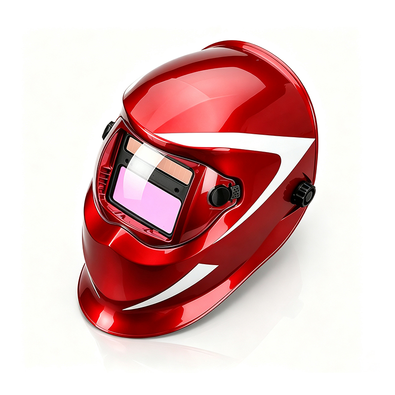 Solar Auto-Darkening Digital Welding Helmet with Touch Screen Controls