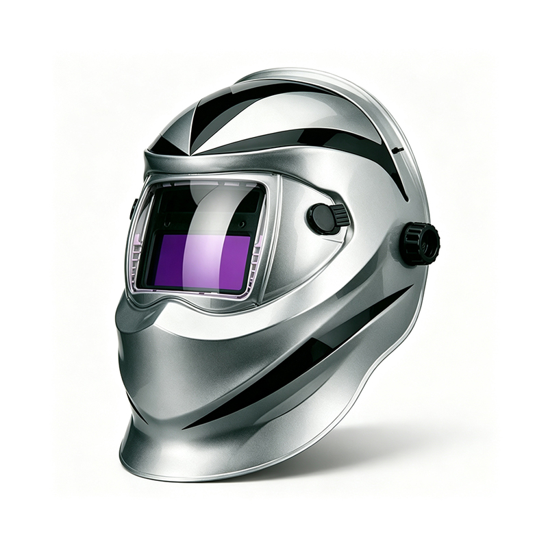 Solar Auto-Darkening Digital Welding Helmet with Touch Screen Controls