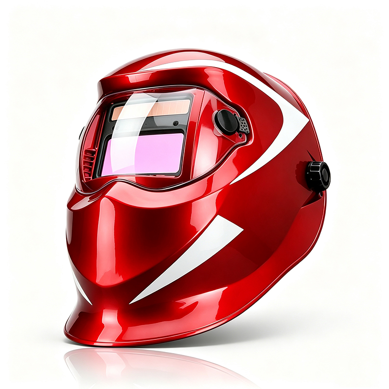 Solar Auto-Darkening Digital Welding Helmet with Touch Screen Controls
