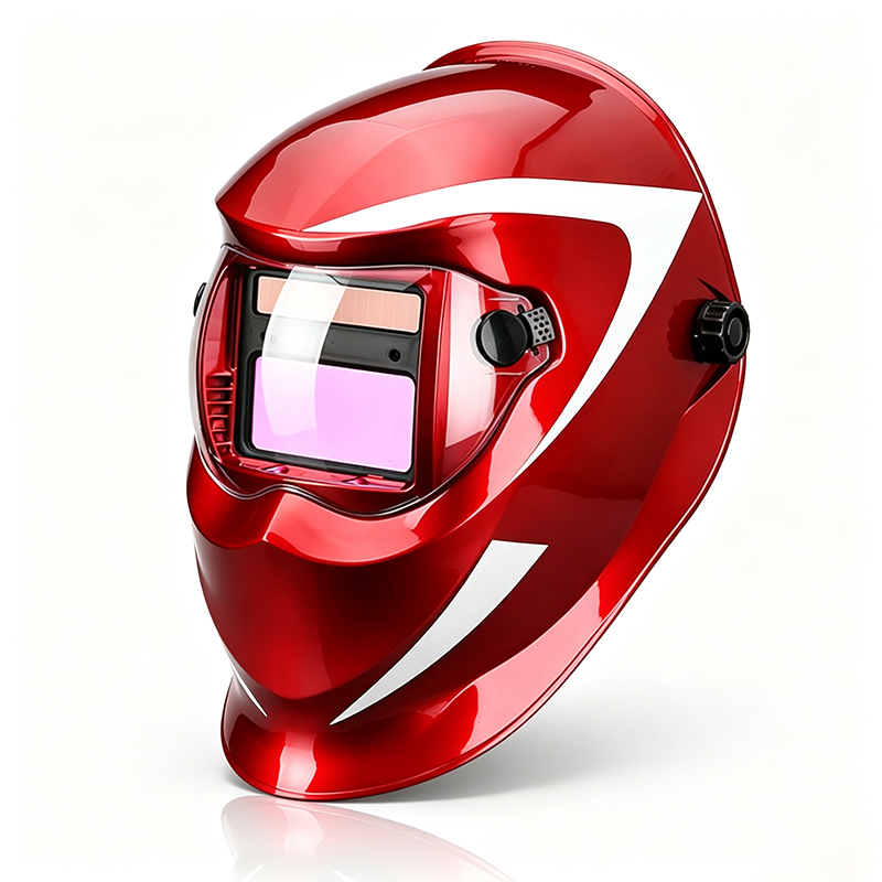 Solar Auto-Darkening Digital Welding Helmet with Touch Screen Controls